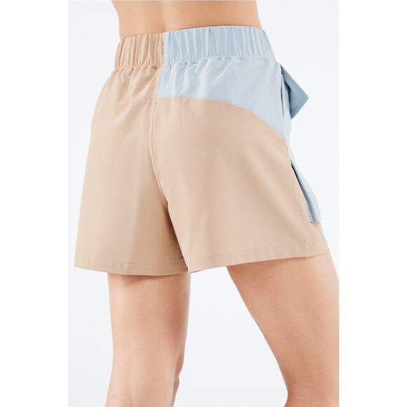 FABLETICS Anastasia Cargo Short in Light Brown and Light Blue Women's 2X - Picture 6 of 13